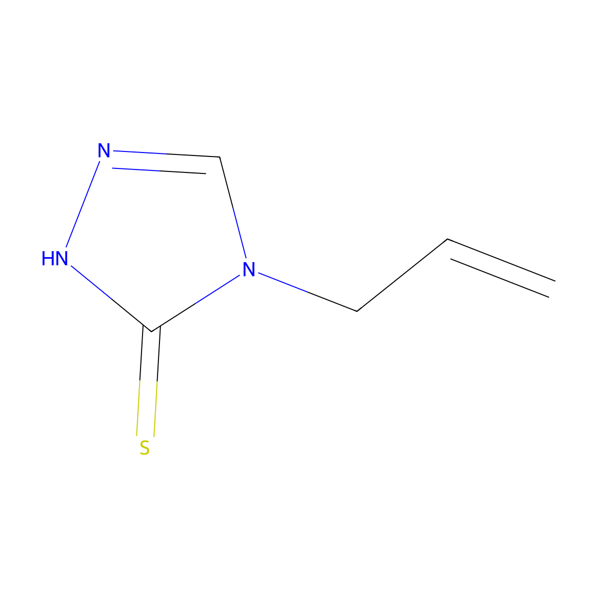4-(prop-2-en-1-yl)-4H-1,2,4-triazole-3-thiol molecular structure, CAS 52231-28-4