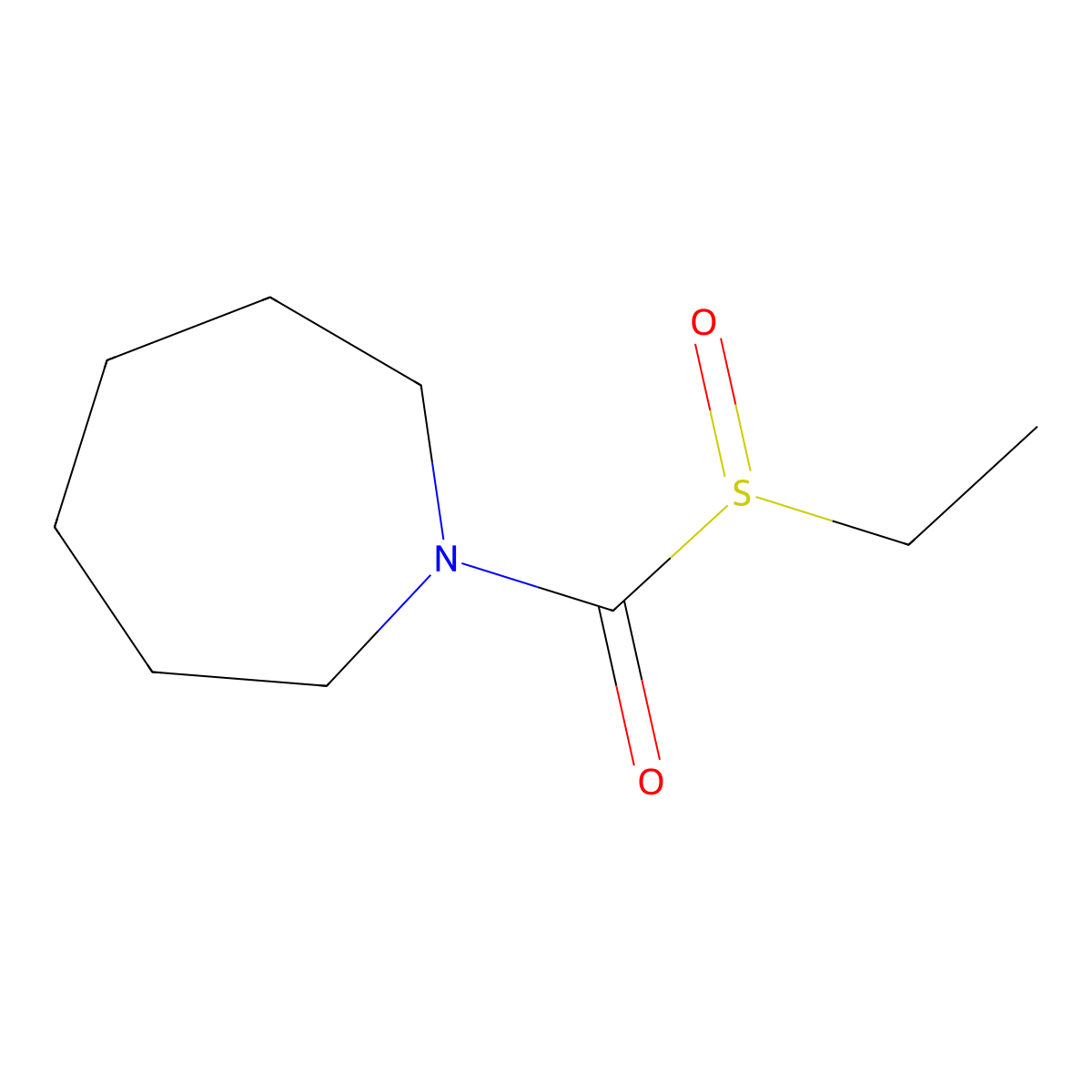 Molinate sulfoxide molecular structure, CAS 52236-29-0