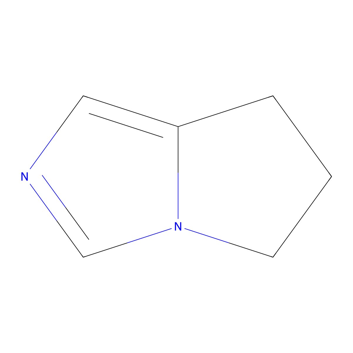 5H,6H,7H-pyrrolo[1,2-c]imidazole molecular structure, CAS 52237-16-8