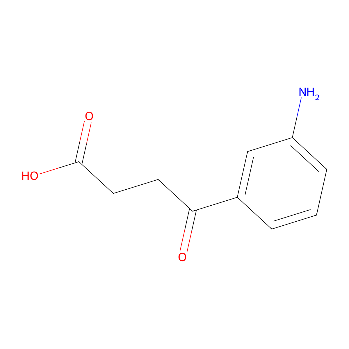 4-(3-Aminophenyl)-4-oxobutanoic acid molecular structure, CAS 52240-15-0