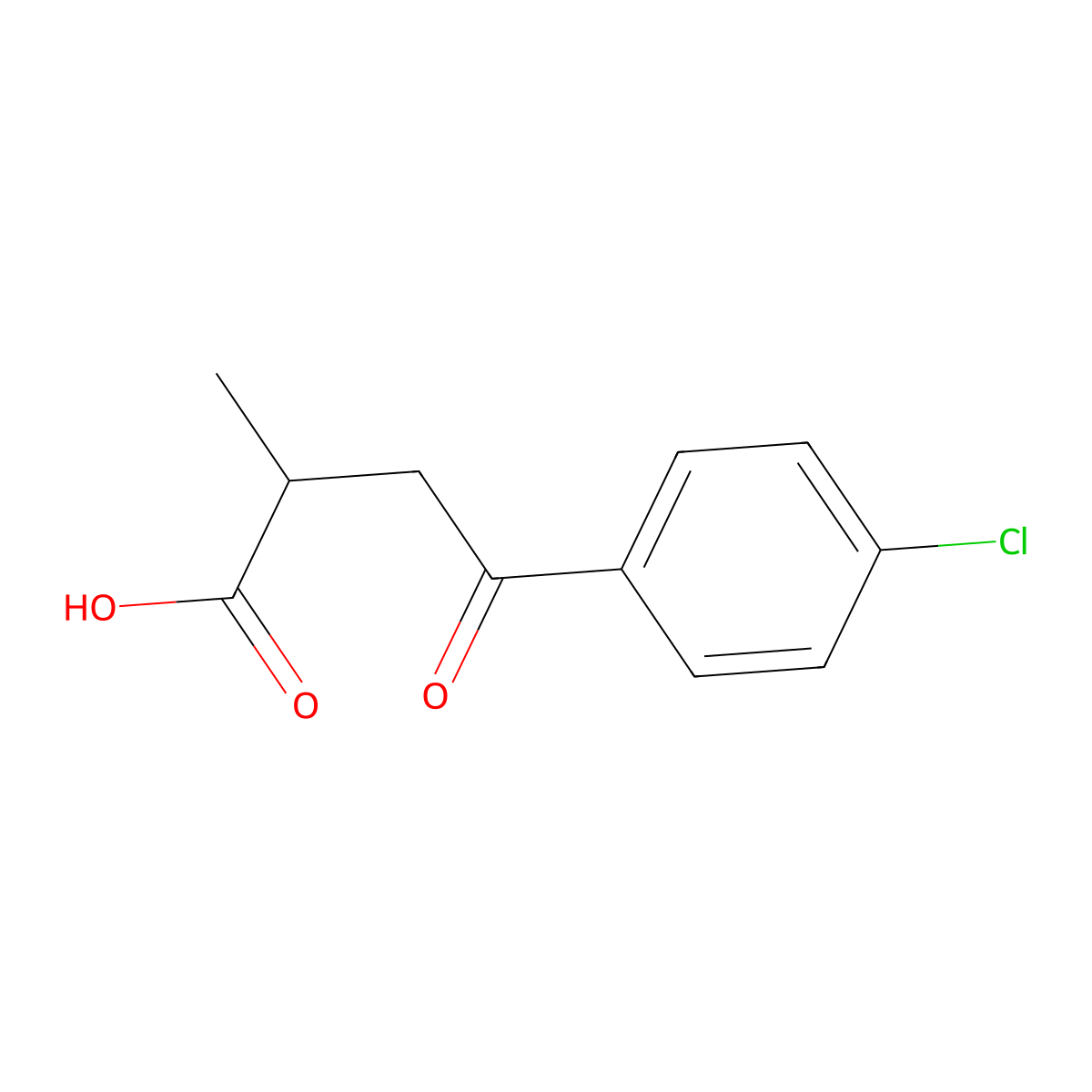 4-(4-Chlorophenyl)-2-methyl-4-oxobutanoic acid molecular structure, CAS 52240-20-7