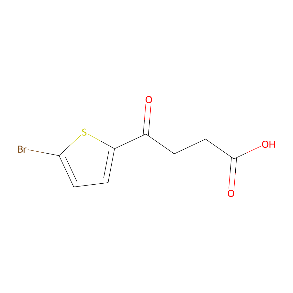 4-(5-Bromo-2-thienyl)-4-oxobutyric acid molecular structure, CAS 52240-28-5