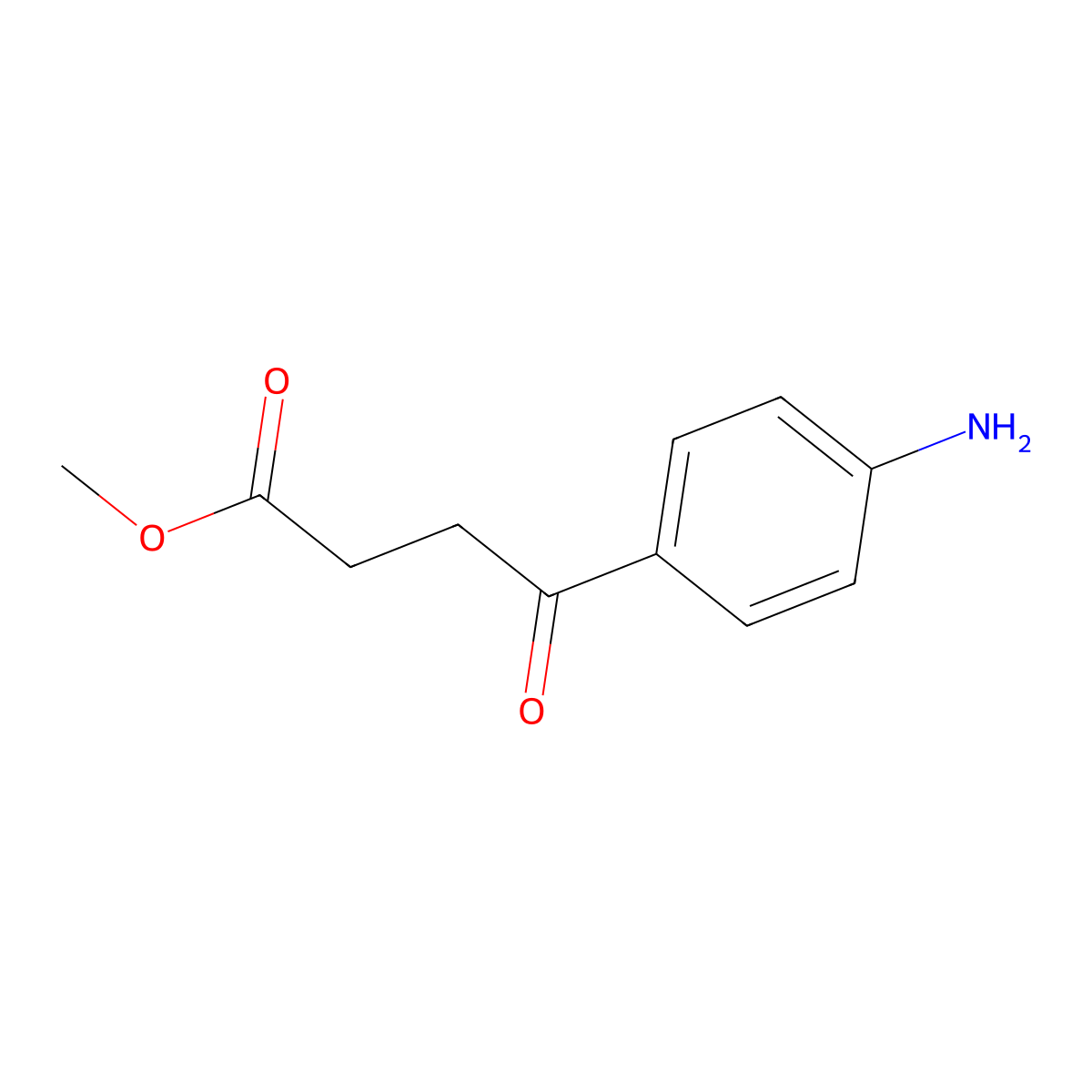 Methyl 4-(4-aminophenyl)-4-oxobutanoate molecular structure, CAS 52240-85-4