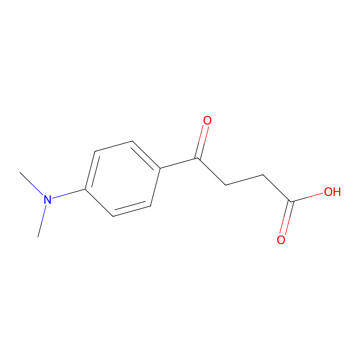 4-[4-(N,N-Dimethylamino)phenyl]-4-oxobutyric acid molecular structure, CAS 52241-00-6
