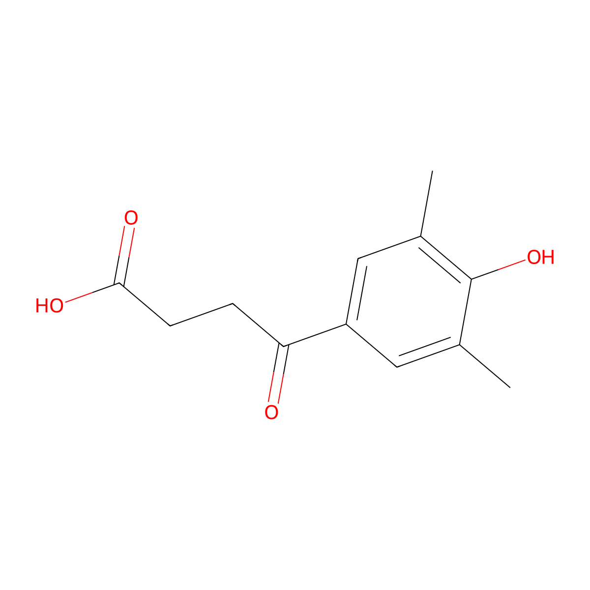 4-(4-Hydroxy-3,5-dimethylphenyl)-4-oxobutanoic acid molecular structure, CAS 52245-99-5