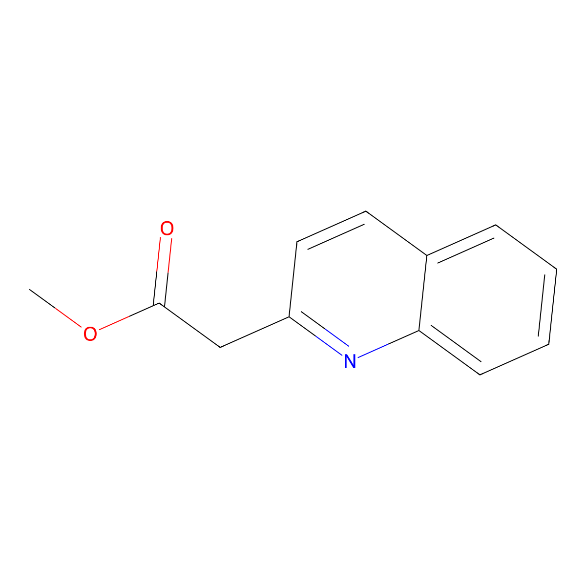 Methyl 2-(quinolin-2-yl)acetate molecular structure, CAS 52249-48-6