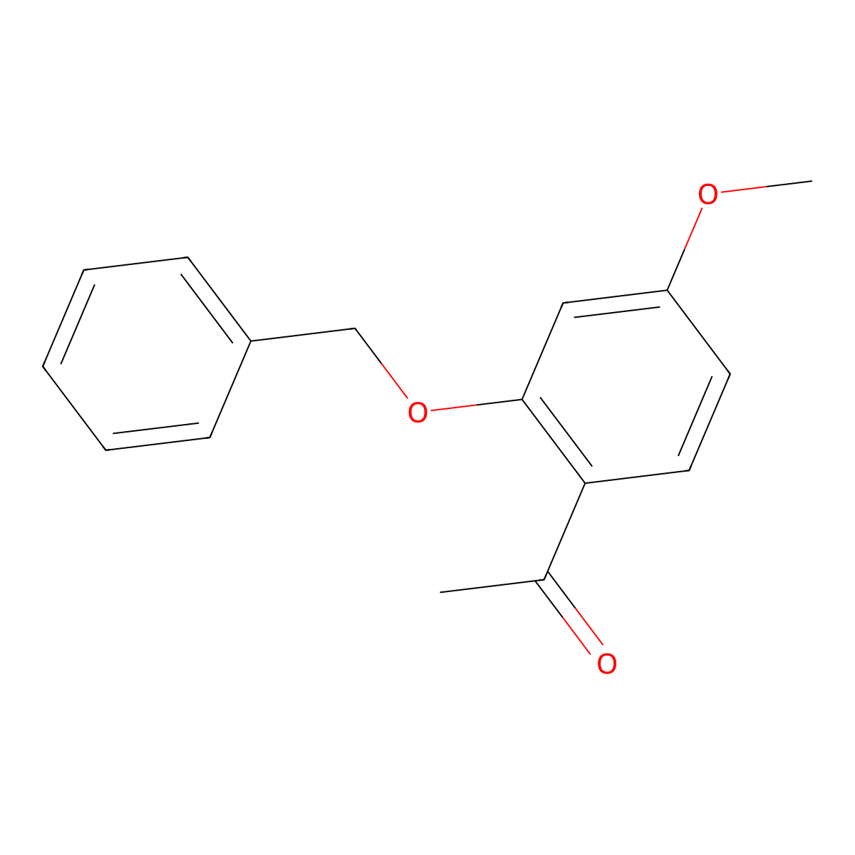 1-[2-(Benzyloxy)-4-methoxyphenyl]ethan-1-one molecular structure, CAS 52249-86-2