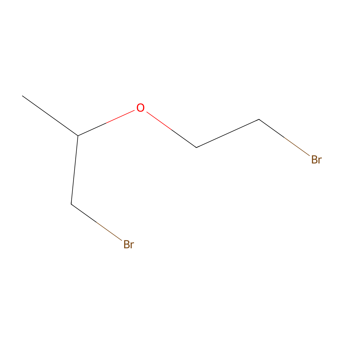 Propane, 1-bromo-2-(2-bromoethoxy)- molecular structure, CAS 52250-76-7