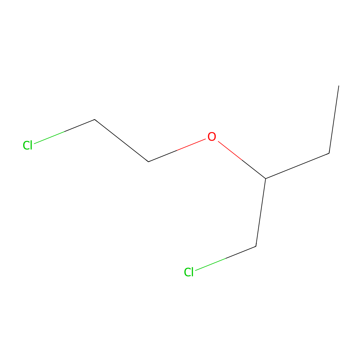 Butane, 1-chloro-2-(2-chloroethoxy)- molecular structure, CAS 52250-78-9
