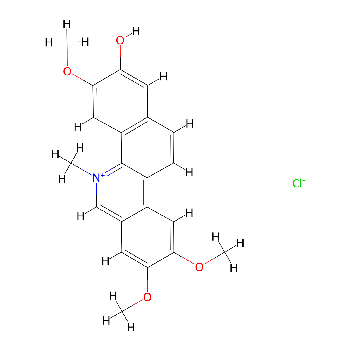 Fagaronine Chloride molecular structure, CAS 52259-64-0