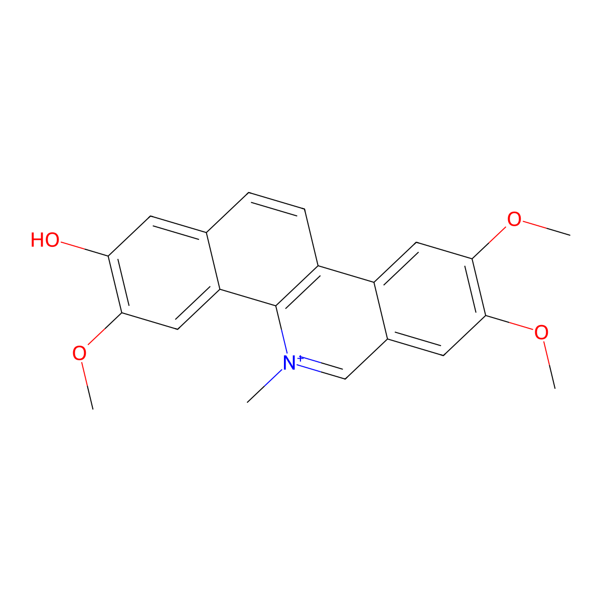 Fagaronine molecular structure, CAS 52259-65-1