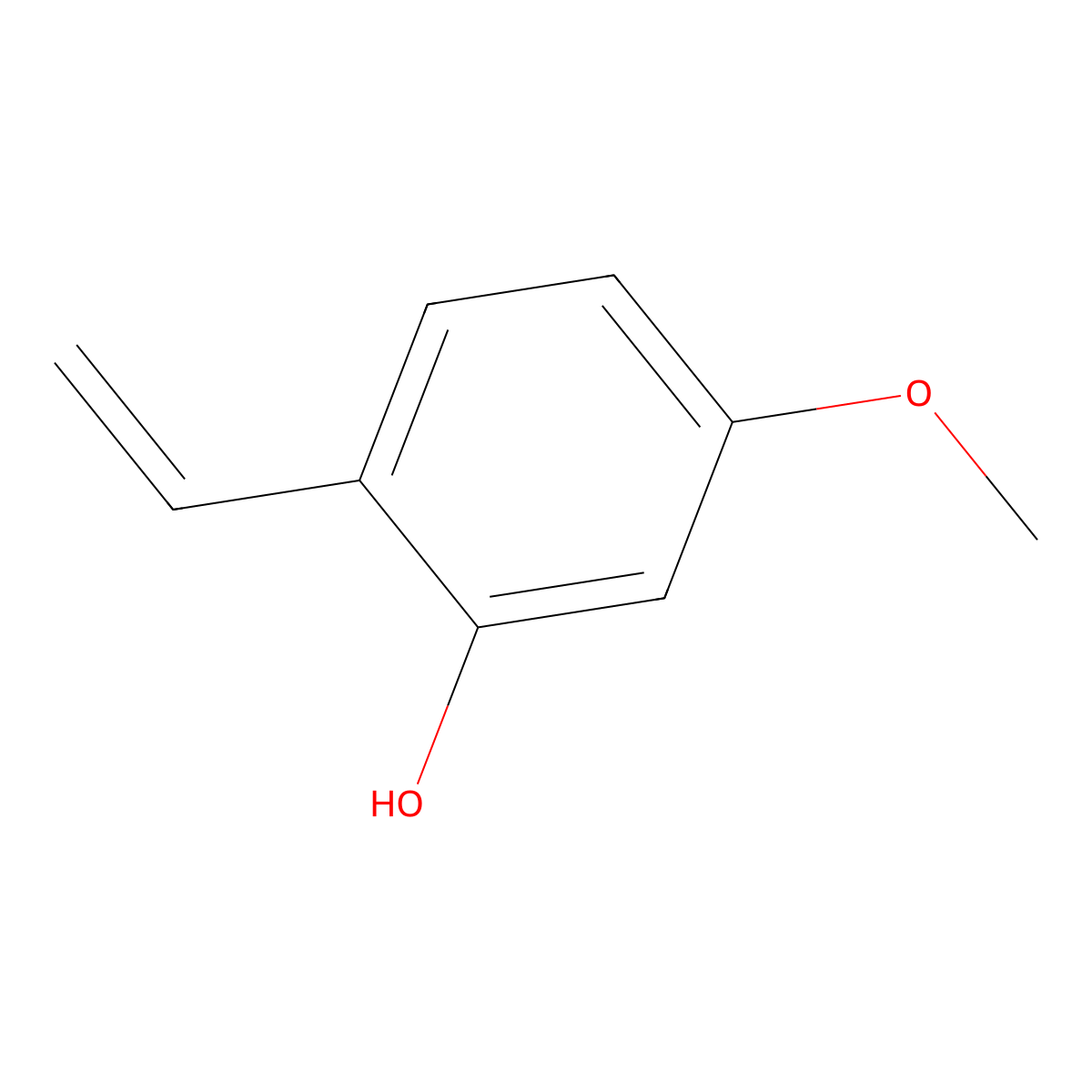 Phenol, 2-ethenyl-5-methoxy-(9CI) molecular structure, CAS 522592-59-2