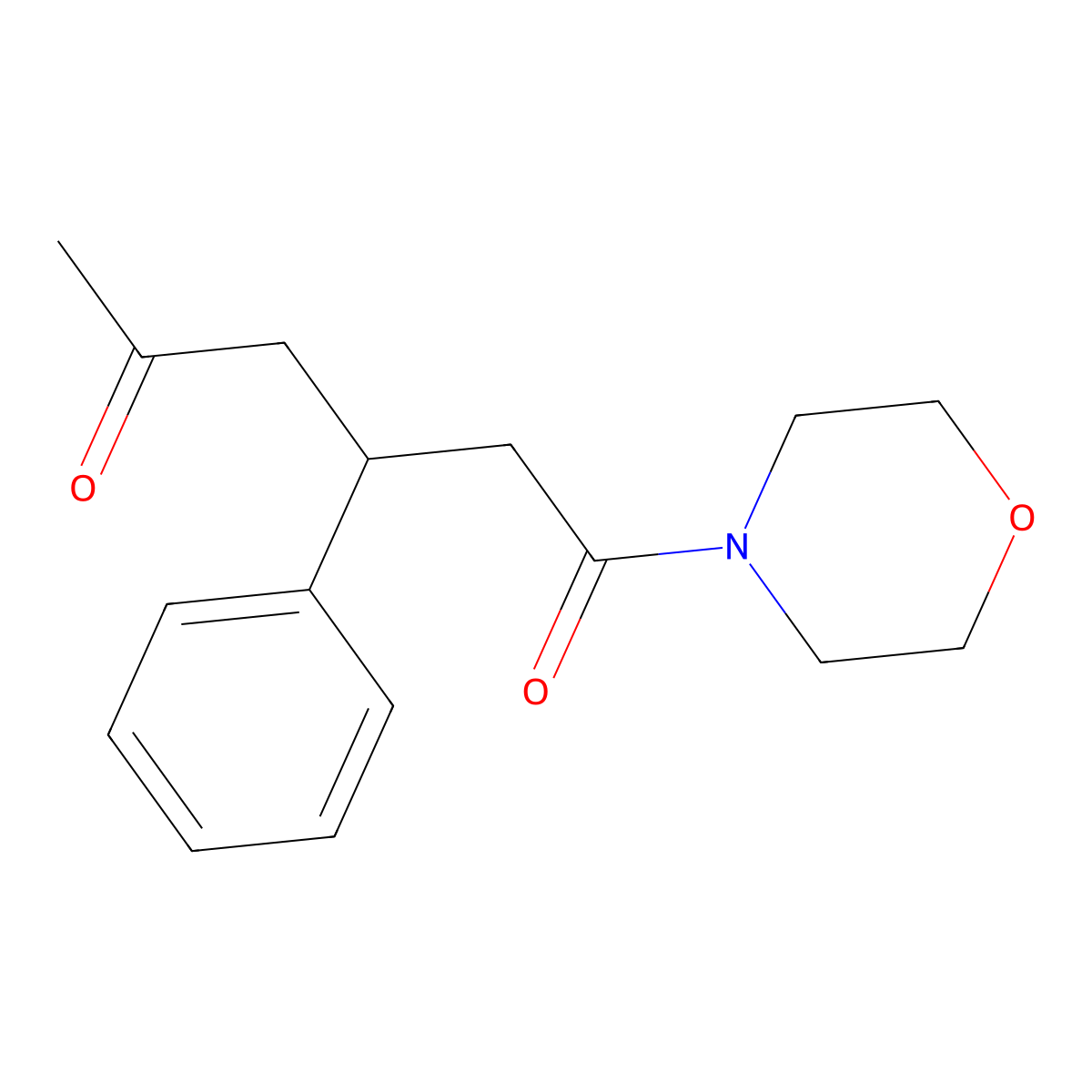 1-Morpholin-4-yl-3-phenylhexane-1,5-dione molecular structure, CAS 522596-56-1