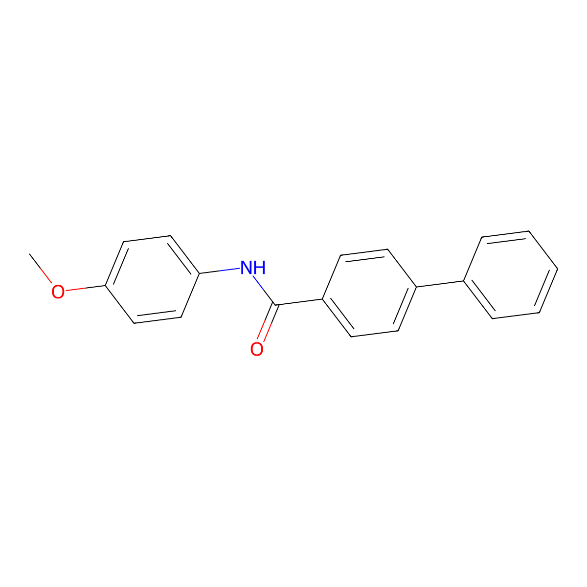 N-(4-Methoxyphenyl)-4-phenyl-benzamide molecular structure, CAS 5226-50-6
