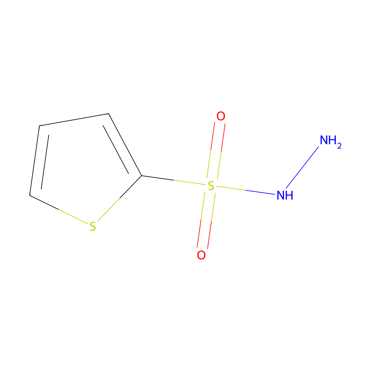 Thiophene-2-sulfonohydrazide molecular structure, CAS 52260-00-1