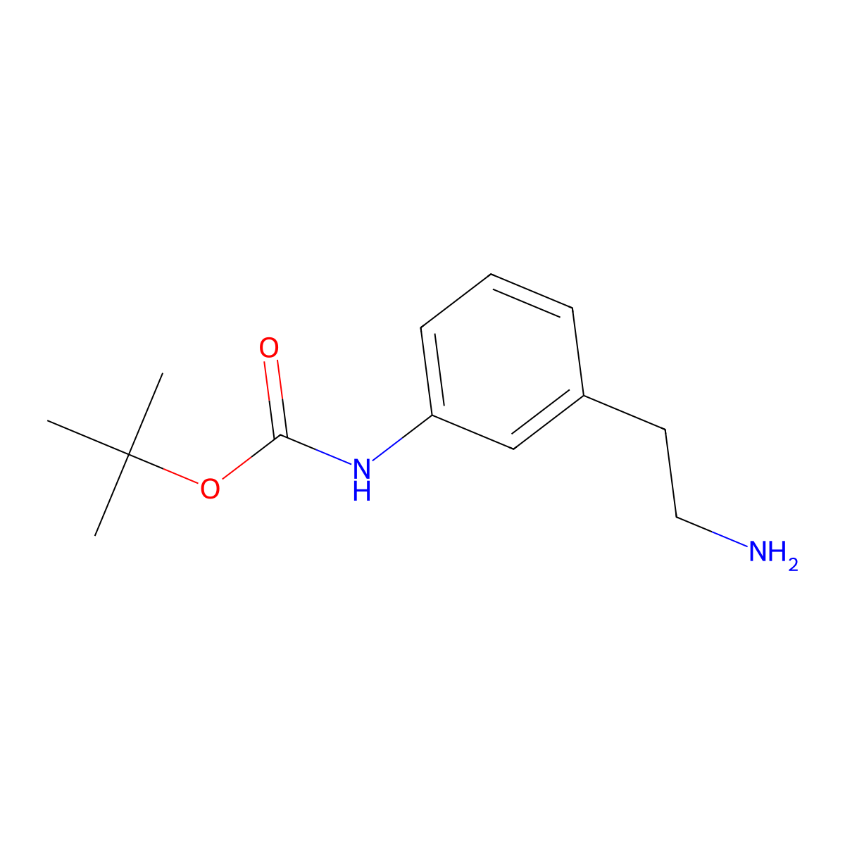[3-(2-Amino-ethyl)-phenyl]-carbamic acid tert-butyl ester molecular structure, CAS 522602-16-0