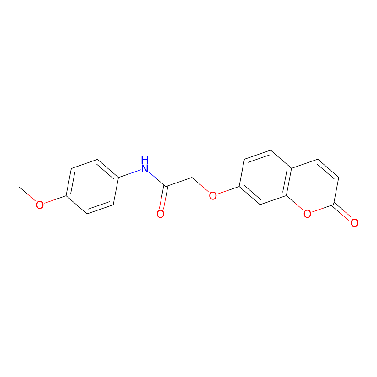 N-(4-methoxyphenyl)-2-[(2-oxo-2H-chromen-7-yl)oxy]acetamide molecular structure, CAS 522606-00-4