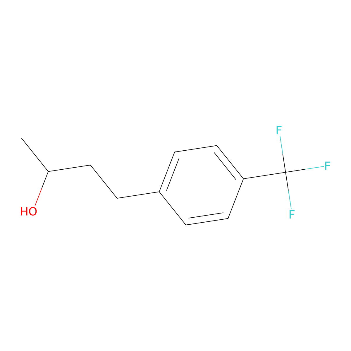 4-(4-(Trifluoromethyl)phenyl)butan-2-ol molecular structure, CAS 522617-81-8