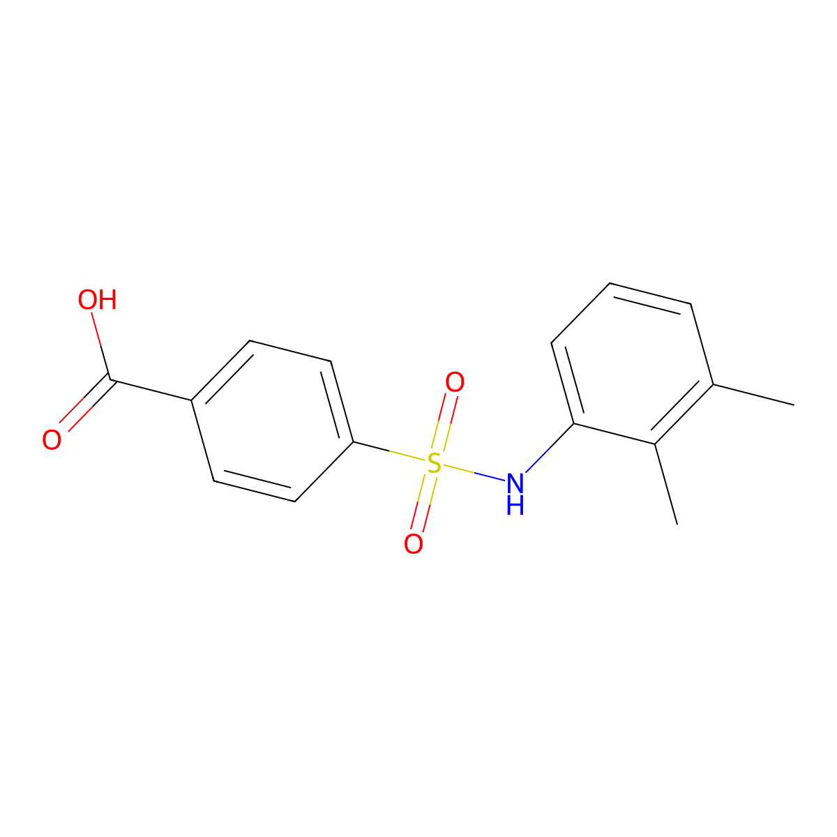4-[(2,3-dimethylphenyl)sulfamoyl]benzoic Acid molecular structure, CAS 522624-51-7