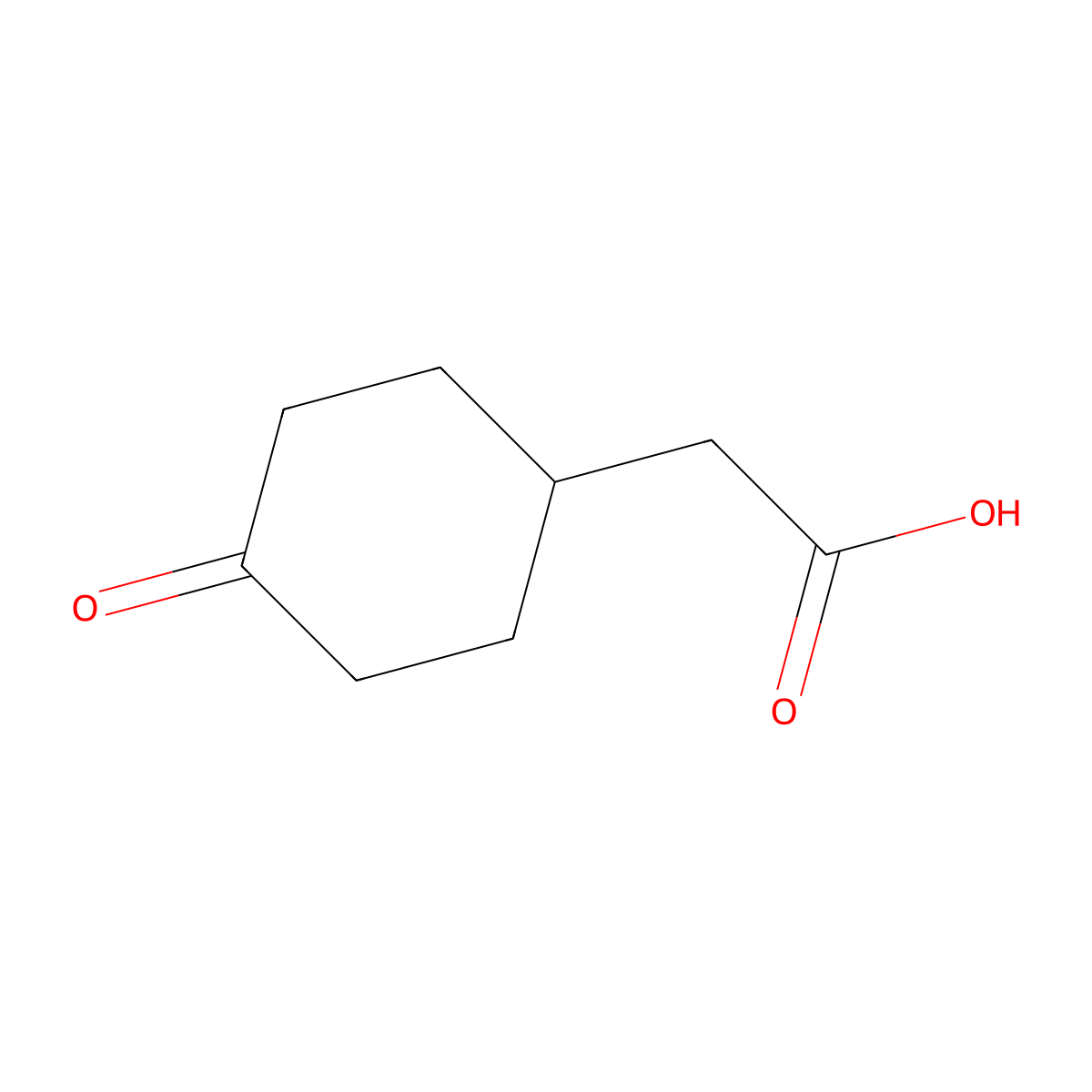 2-(4-oxocyclohexyl)acetic Acid molecular structure, CAS 52263-23-7
