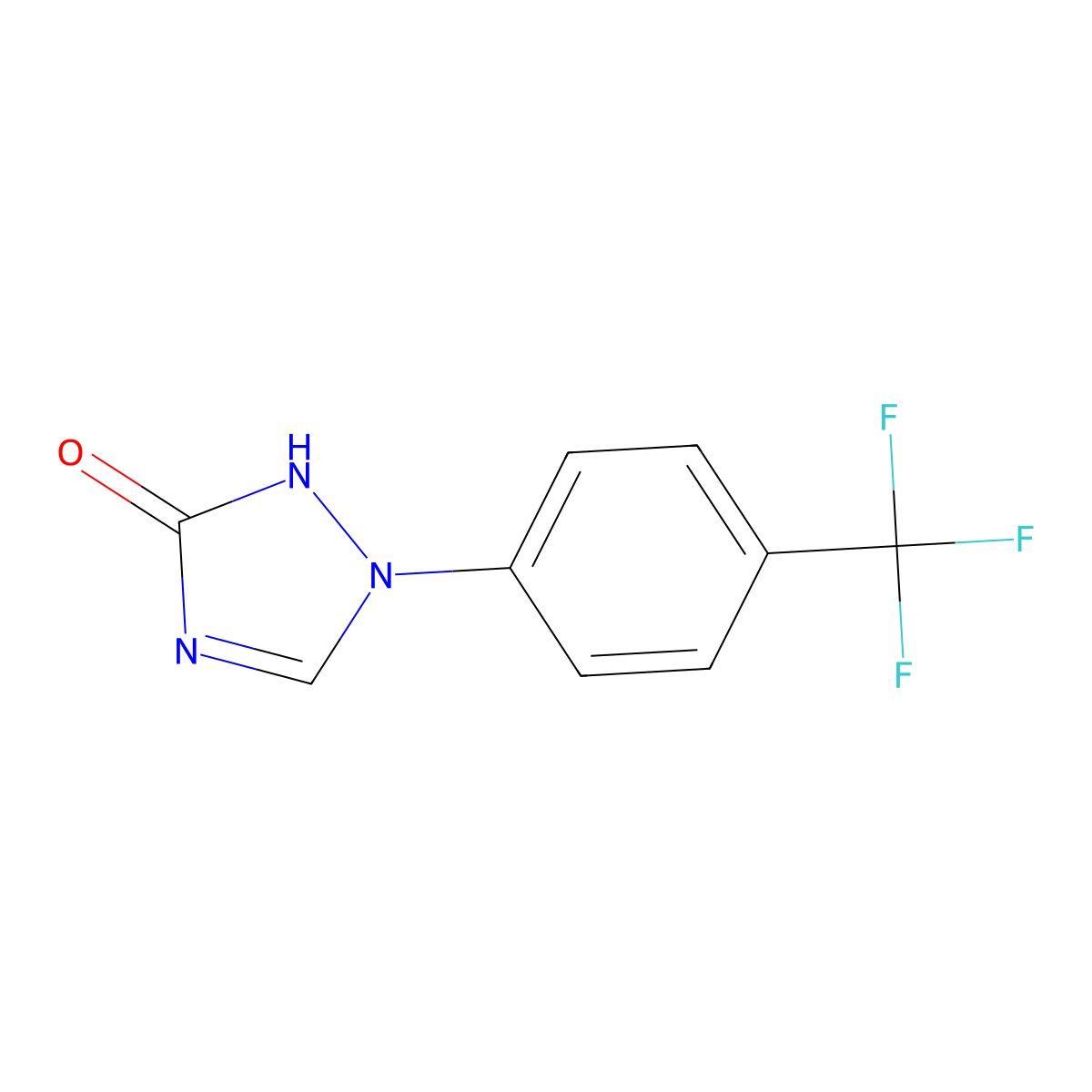 1-[4-(trifluoromethyl)phenyl]-1H-1,2,4-triazol-3-ol molecular structure, CAS 522634-31-7