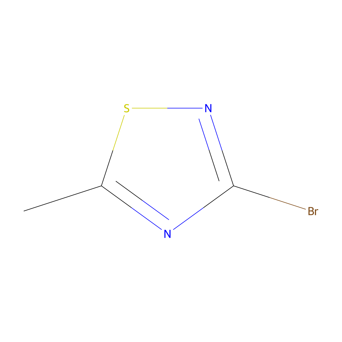 3-Bromo-5-methyl-1,2,4-thiadiazole molecular structure, CAS 522647-42-3