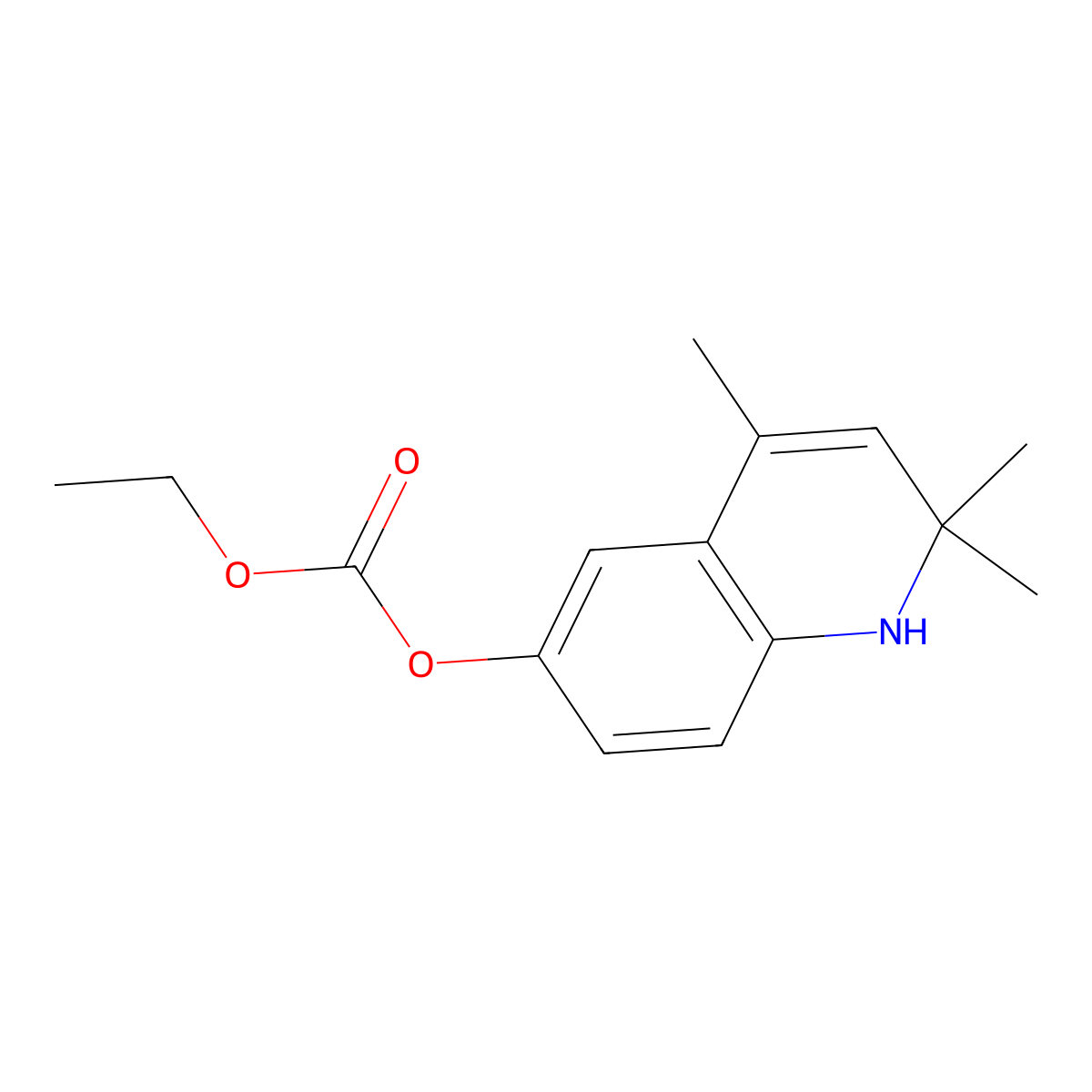 Ethyl 2,2,4-trimethyl-1,2-dihydroquinolin-6-yl carbonate molecular structure, CAS 522652-27-3
