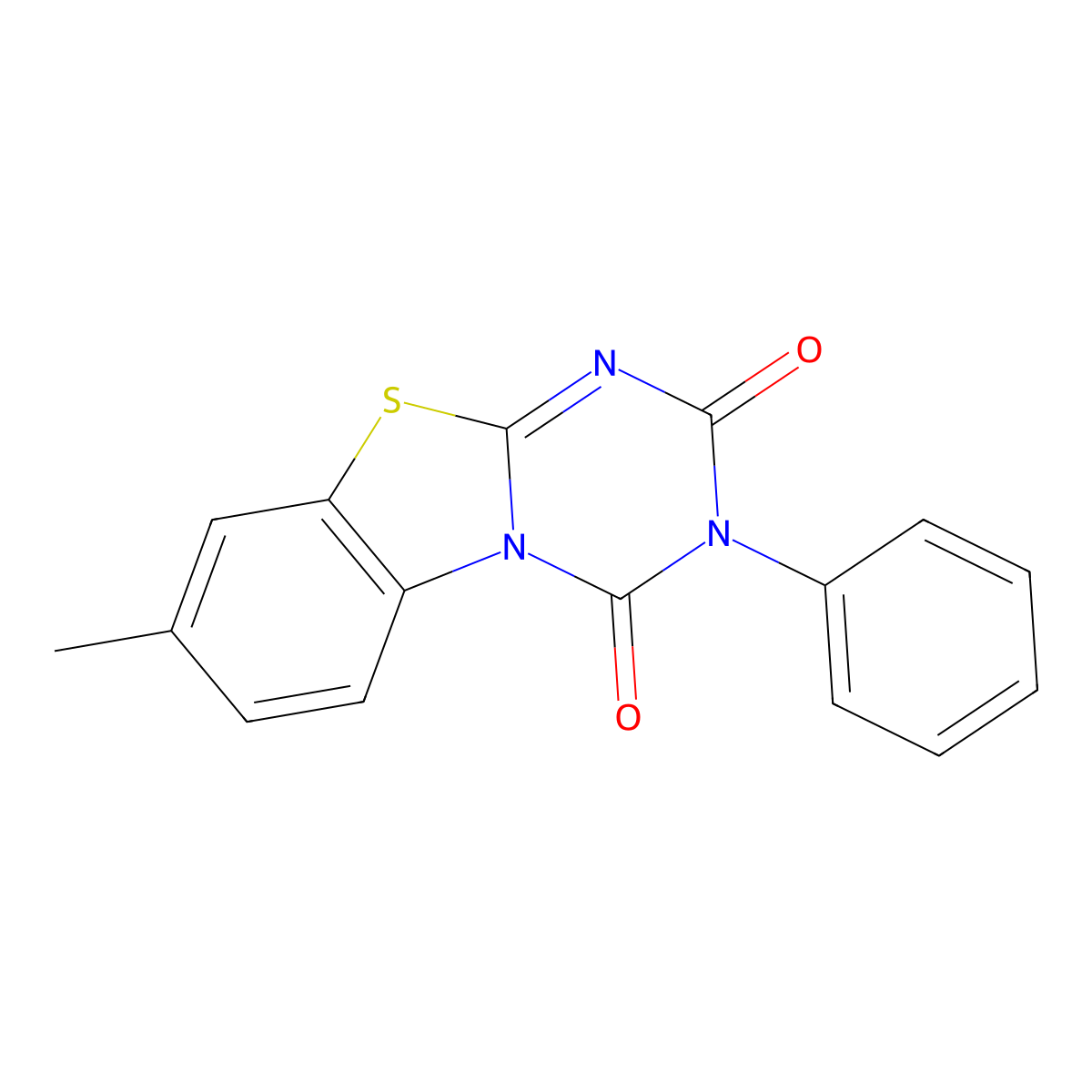 8-methyl-3-phenyl-2H-[1,3,5]triazino[2,1-b][1,3]benzothiazole-2,4(3H)-dione molecular structure, CAS 522652-40-0