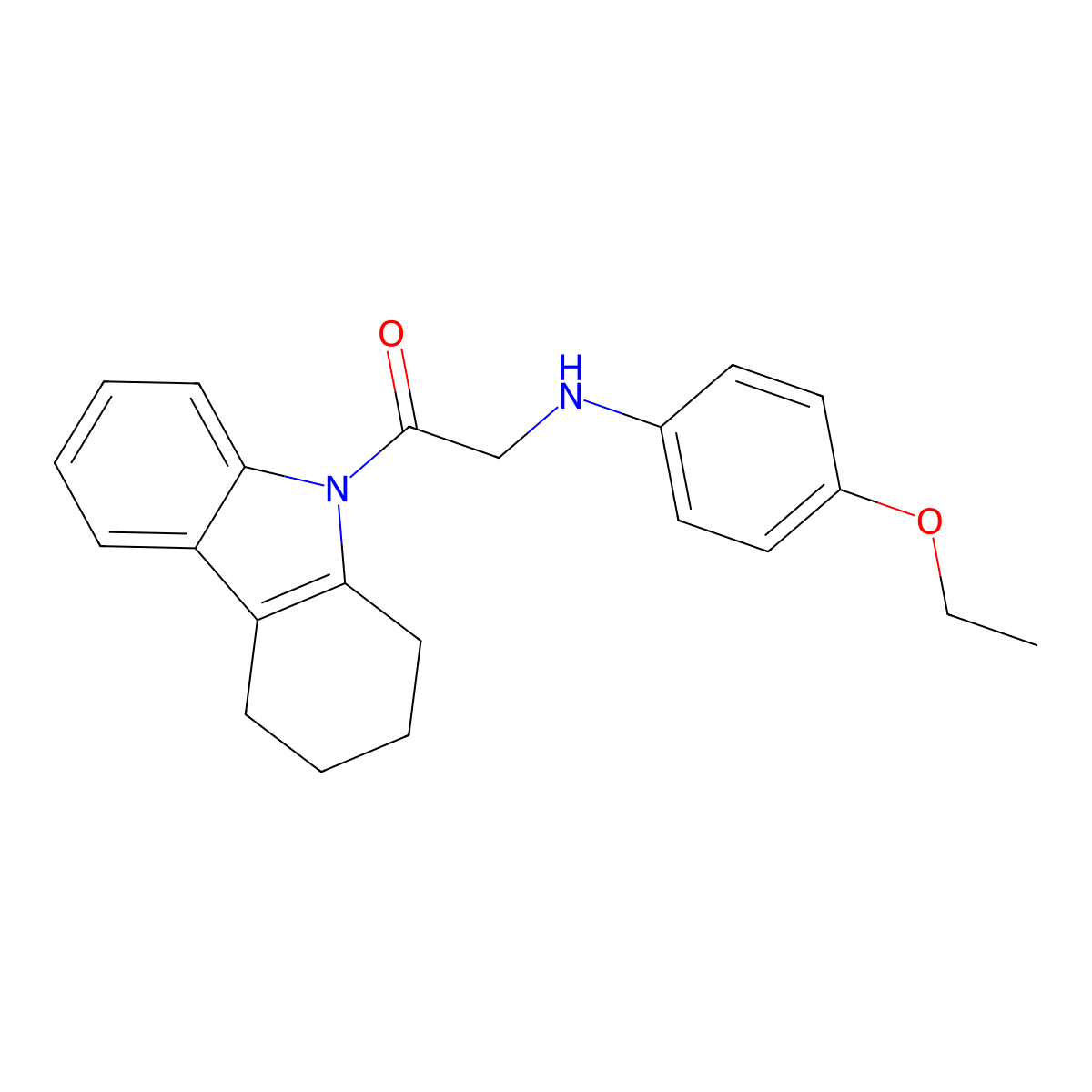 2-(4-Ethoxyanilino)-1-(1,2,3,4-tetrahydrocarbazol-9-yl)ethanone molecular structure, CAS 522659-65-0