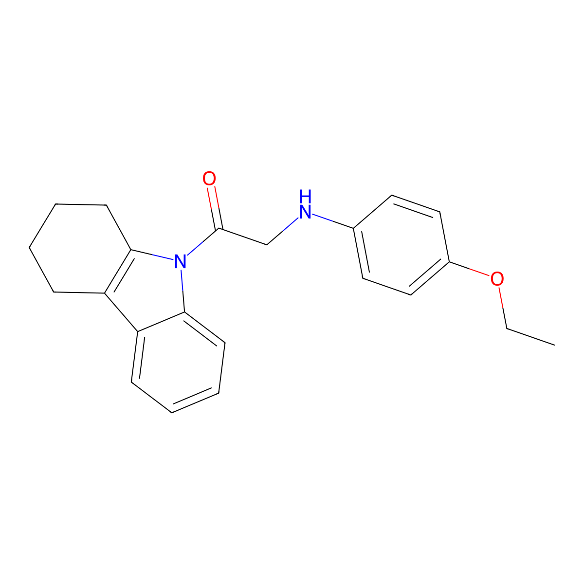 2-(4-Ethoxyanilino)-1-(1,2,3,4-tetrahydrocarbazol-9-yl)ethanone molecular structure, CAS 522659-65-0