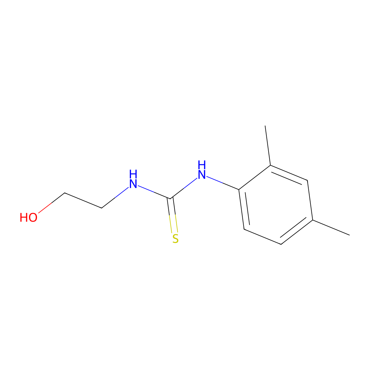 1-(2-Hydroxyethyl)-3-(2,4-xylyl)-2-thiourea molecular structure, CAS 52266-55-4