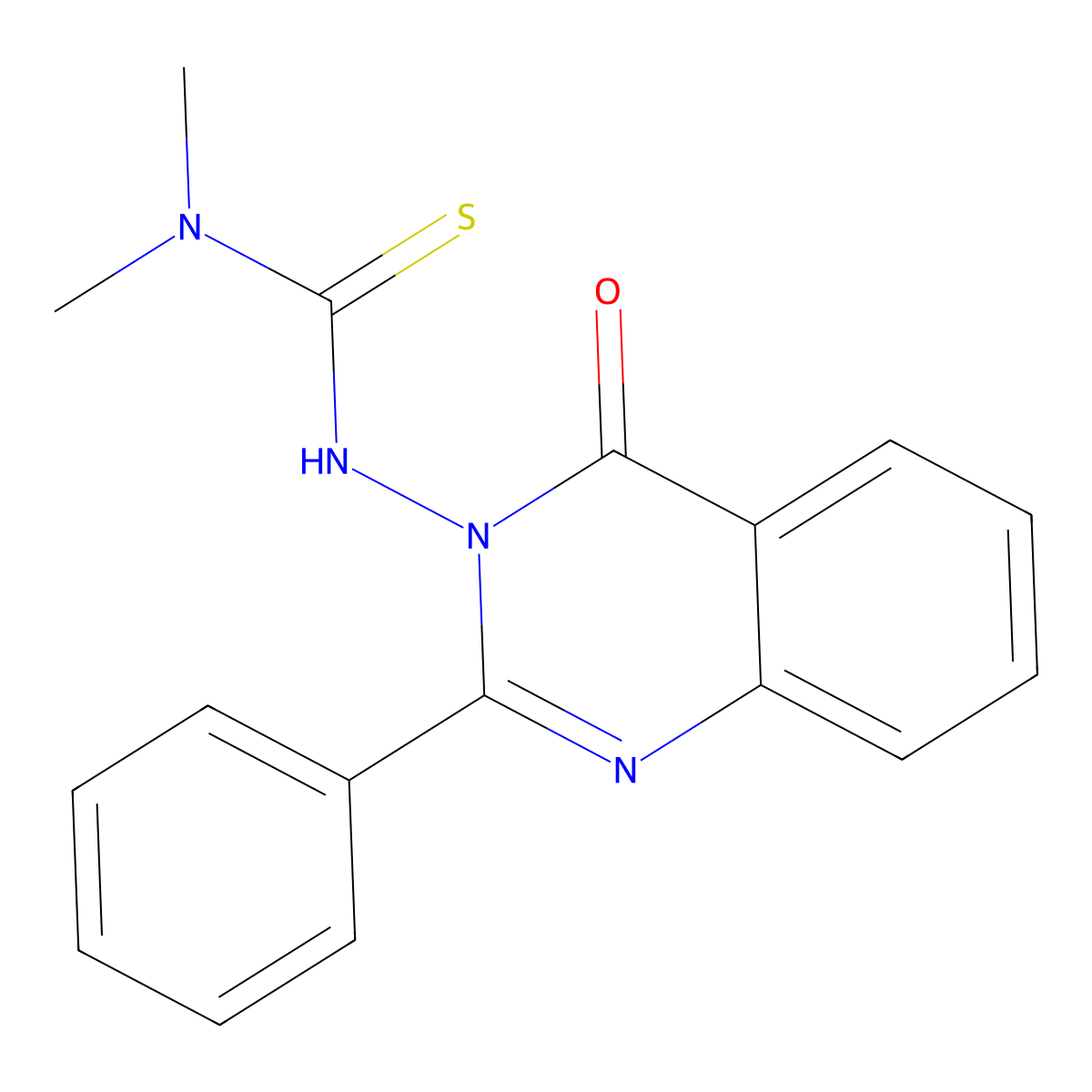 N,N-dimethyl-N'-(4-oxo-2-phenyl-3(4H)-quinazolinyl)thiourea molecular structure, CAS 522660-11-3