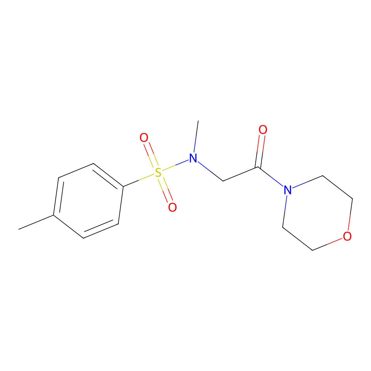 N,4-dimethyl-N-[2-(morpholin-4-yl)-2-oxoethyl]benzenesulfonamide molecular structure, CAS 522662-03-9