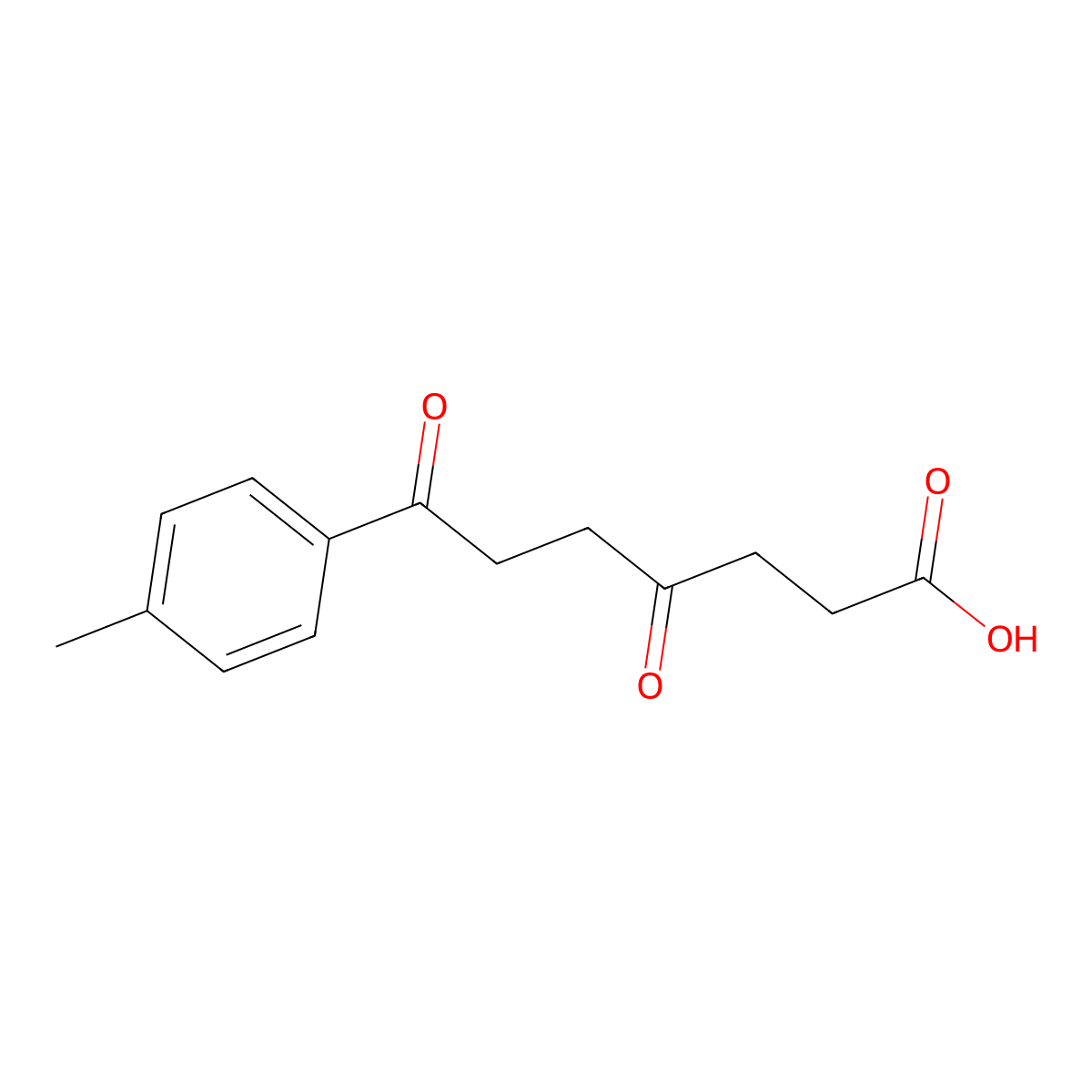 4,7-Dioxo-7-p-tolyl-heptanoic acid molecular structure, CAS 522663-97-4