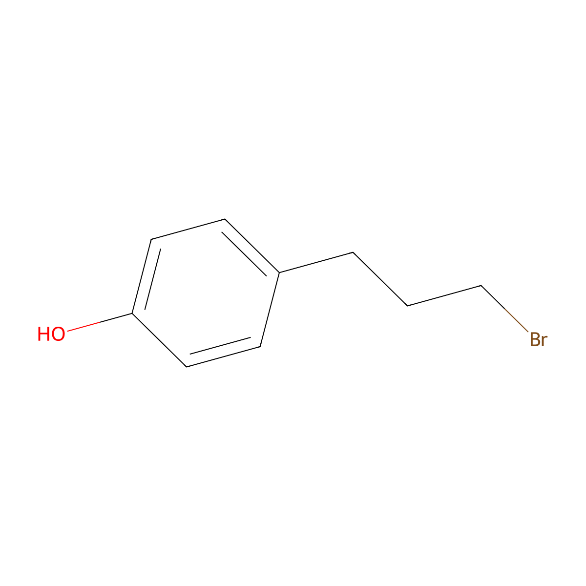 4-(3-Bromopropyl)phenol molecular structure, CAS 52273-55-9
