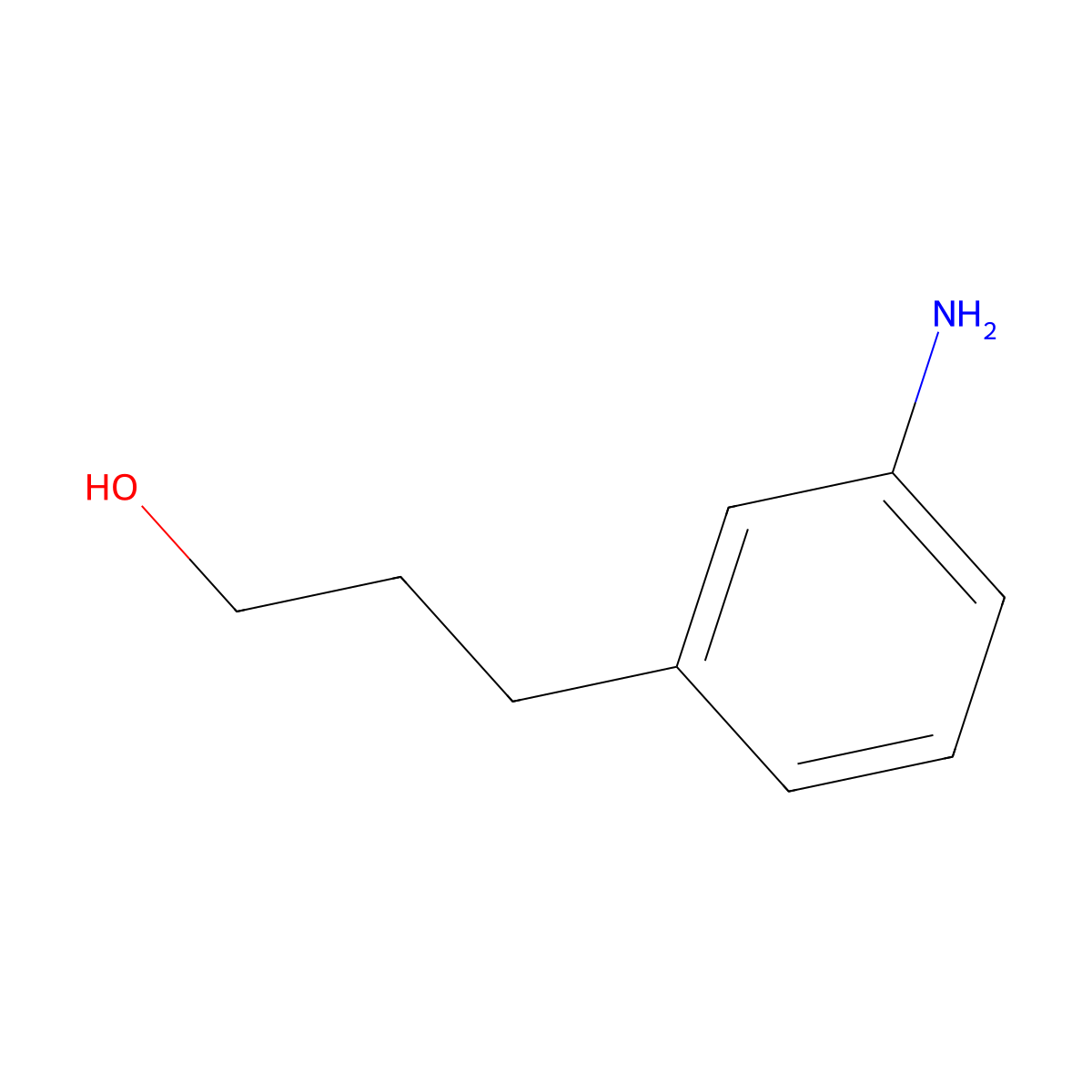3-(3-Aminophenyl)propan-1-ol molecular structure, CAS 52273-78-6