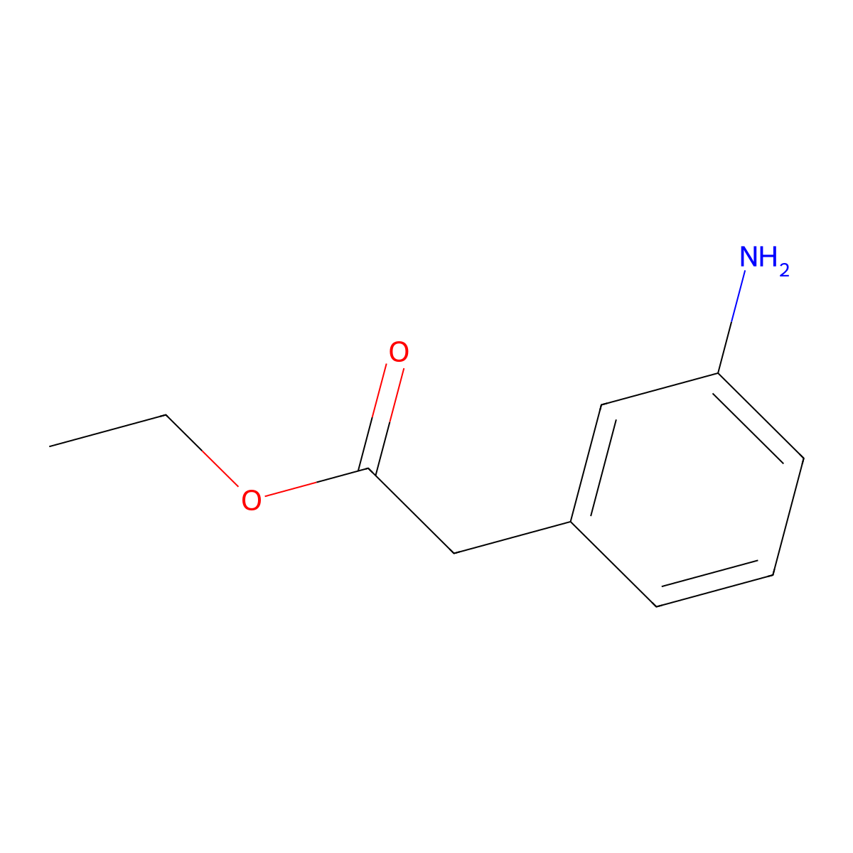Ethyl 2-(3-aminophenyl)acetate molecular structure, CAS 52273-79-7
