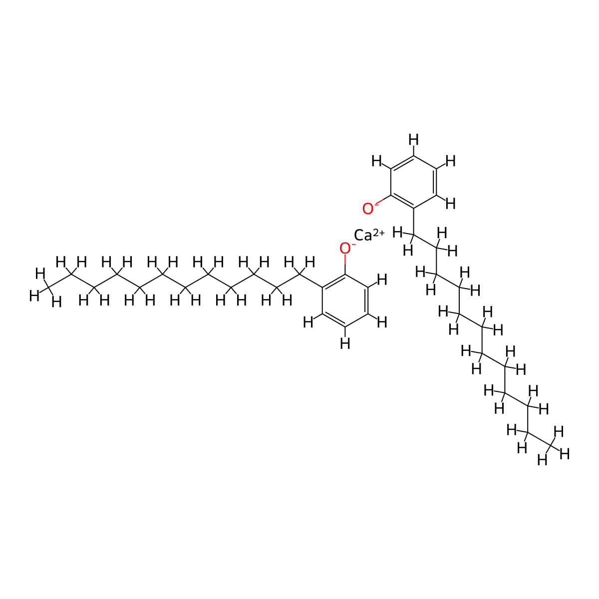 Phenol, dodecyl-, calcium salt (2:1) molecular structure, CAS 52274-73-4