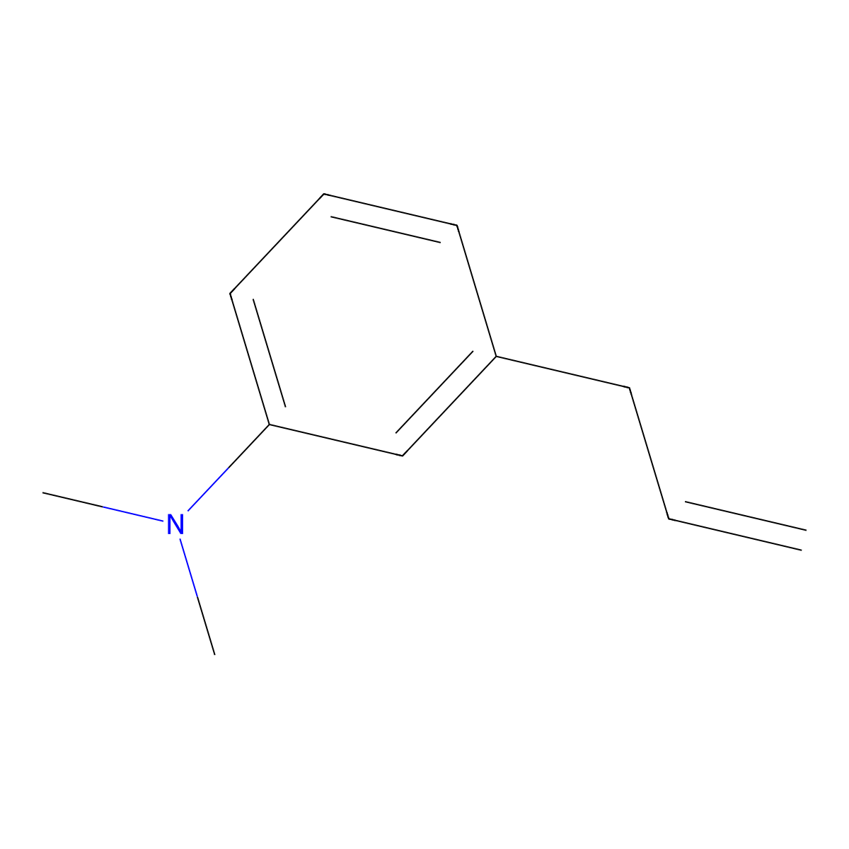 3-[(3-N,N-Dimethylamino)phenyl]-1-propene molecular structure, CAS 52276-05-8