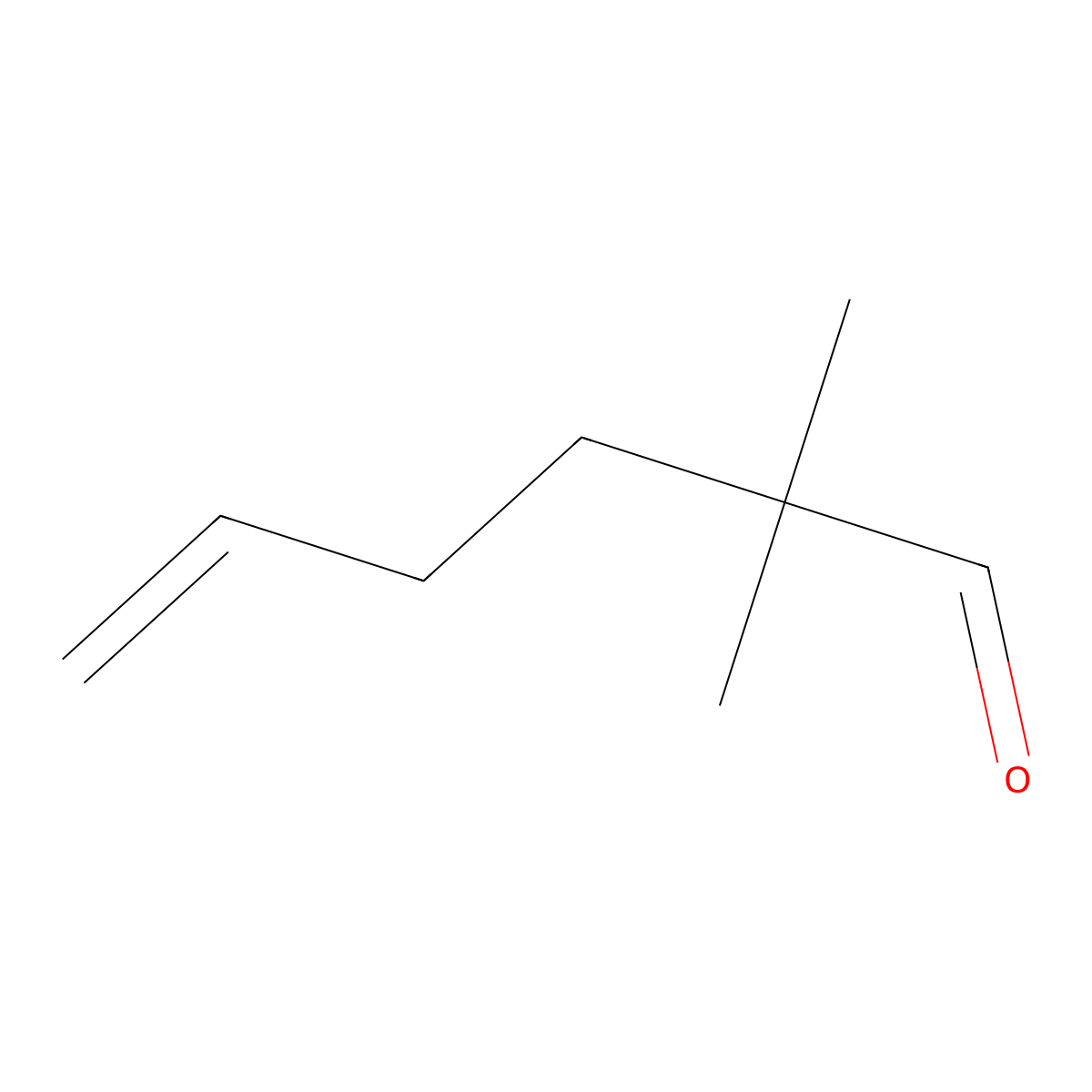 5-Hexenal, 2,2-dimethyl- molecular structure, CAS 52278-99-6