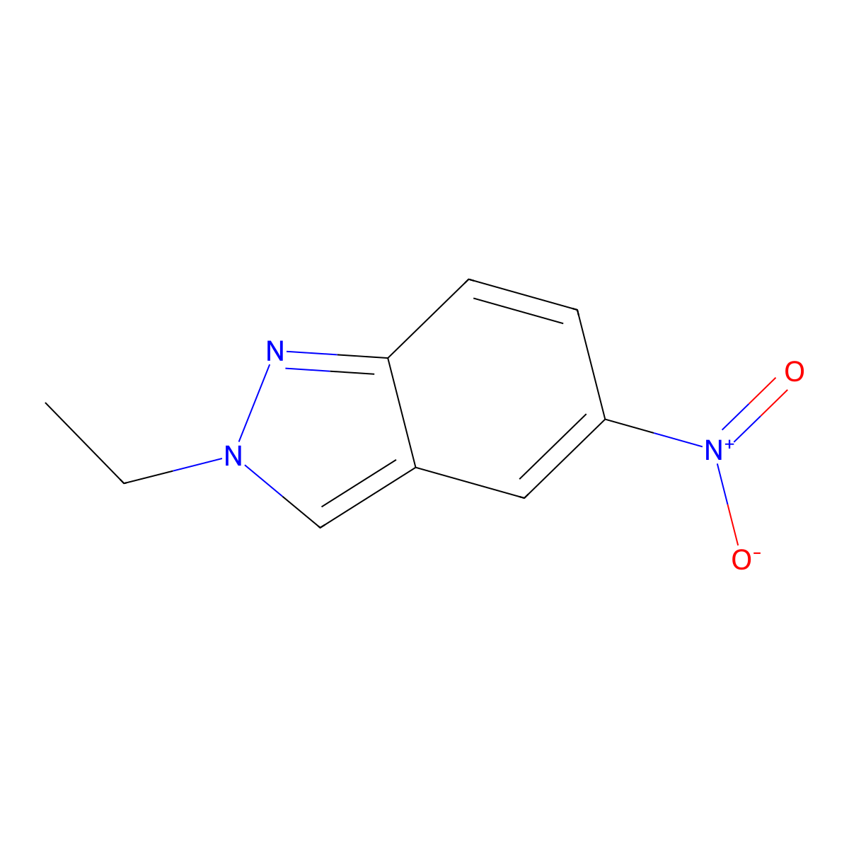 2-Ethyl-5-nitroindazole molecular structure, CAS 5228-50-2