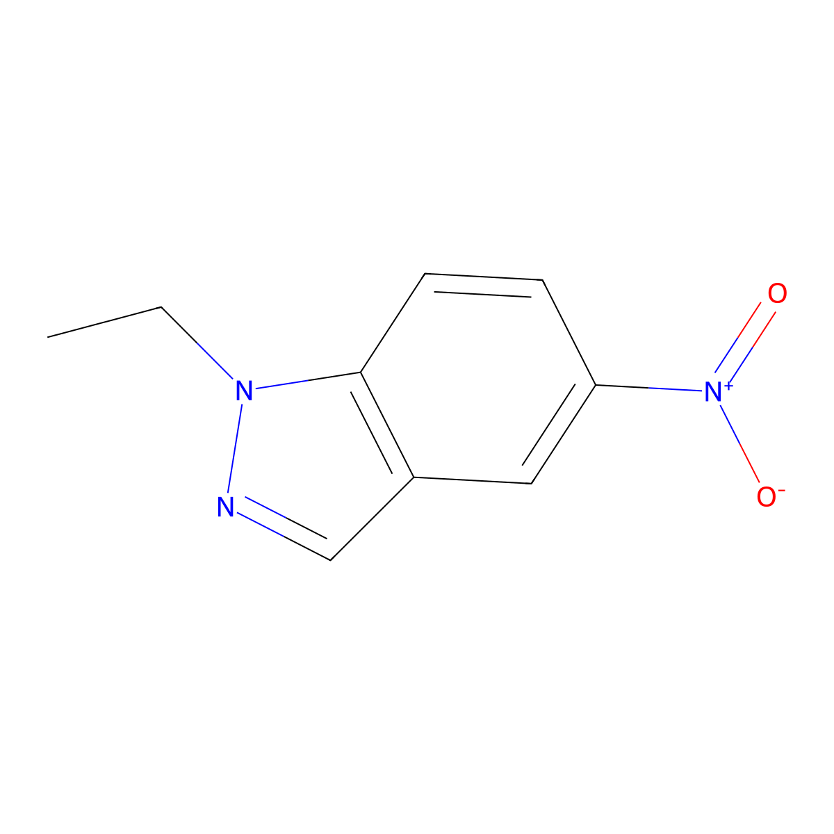 1-Ethyl-5-nitro-1H-indazole molecular structure, CAS 5228-51-3