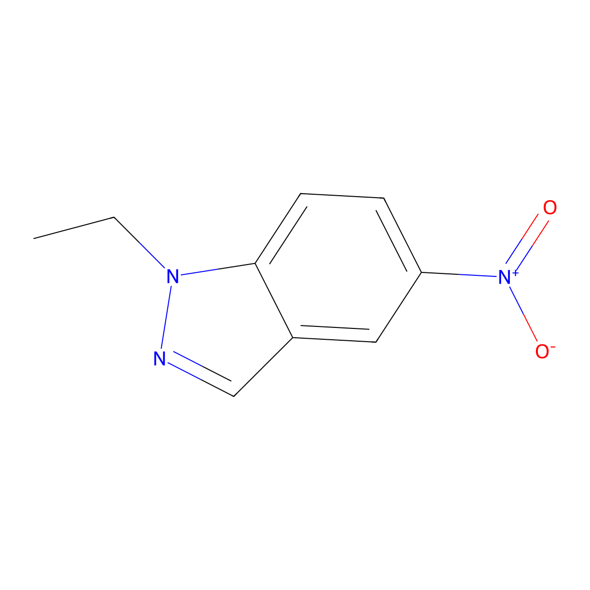 1-Ethyl-5-nitro-1H-indazole molecular structure, CAS 5228-51-3
