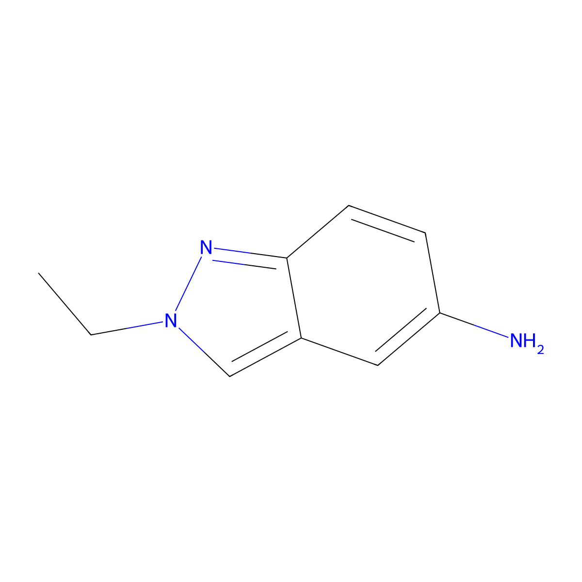 2-Ethyl-2H-indazol-5-amine molecular structure, CAS 5228-52-4