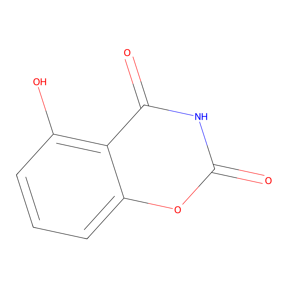 5-Hydroxy-2H-benzo[e][1,3]oxazine-2,4(3H)-dione molecular structure, CAS 52280-89-4