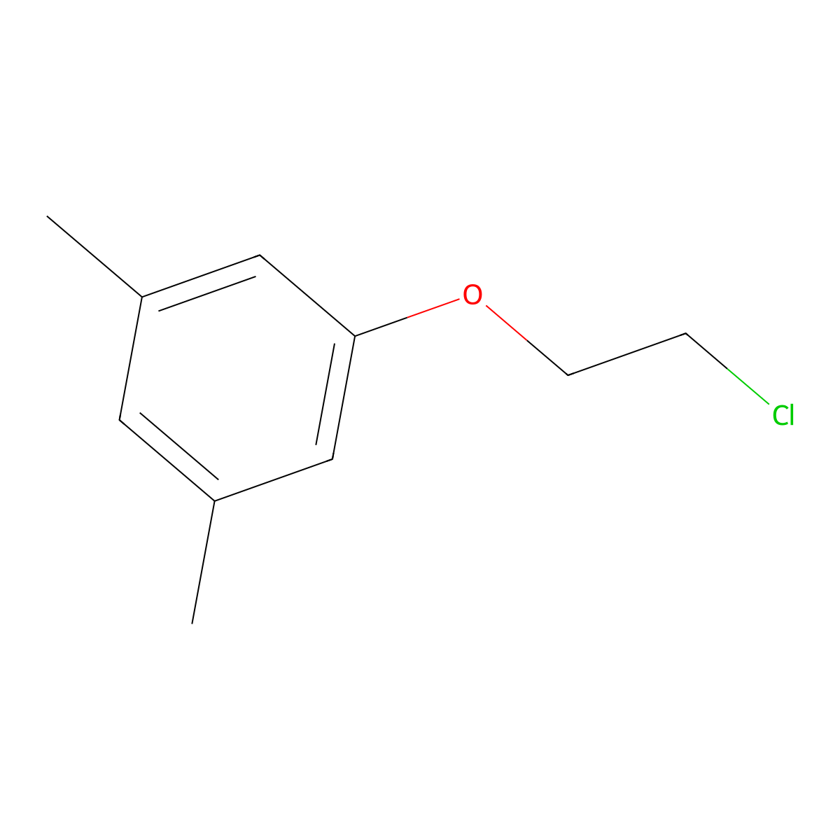 1-(2-Chloro-ethoxy)-3,5-dimethyl-benzene molecular structure, CAS 52287-17-9