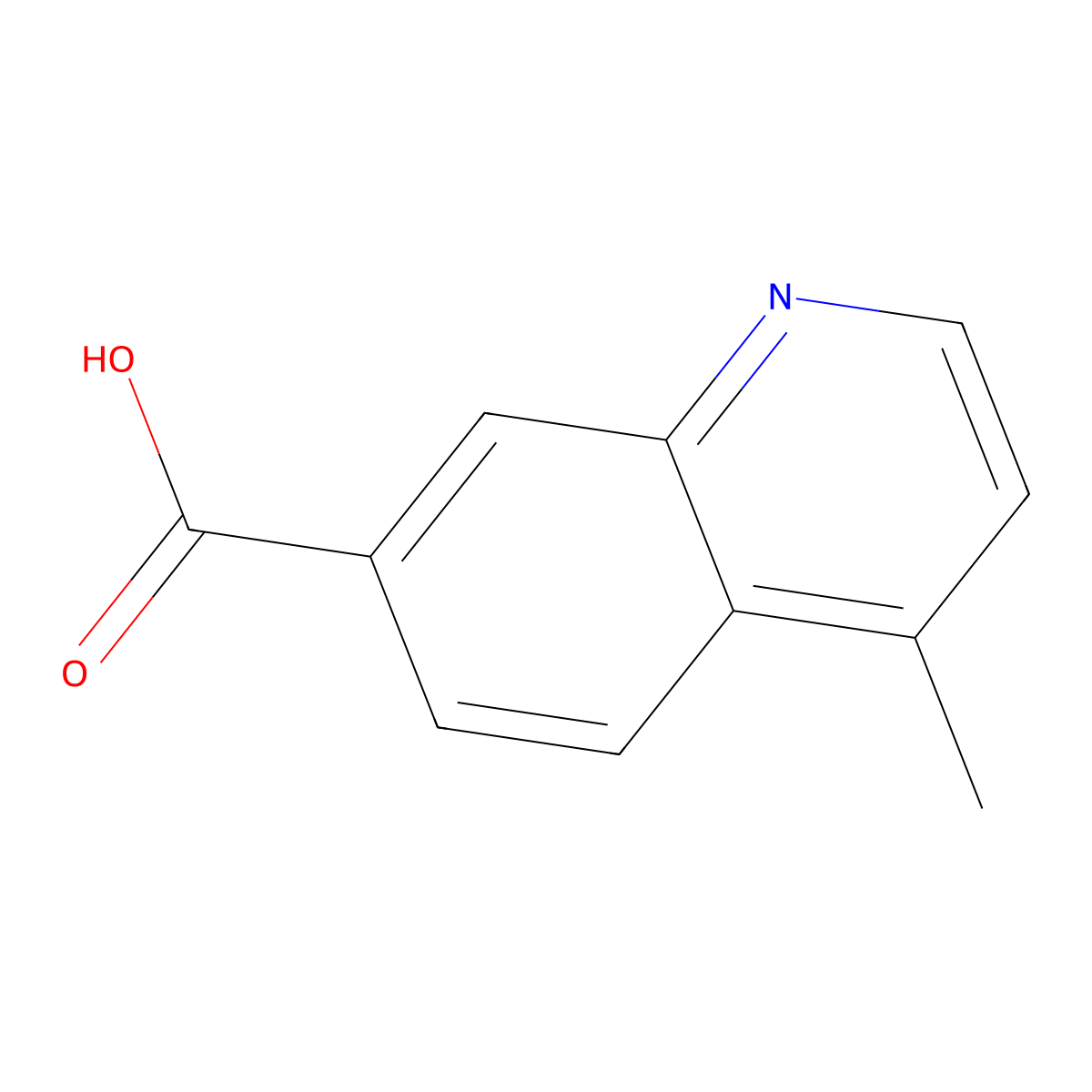 4-Methylquinoline-7-carboxylic acid molecular structure, CAS 52287-41-9