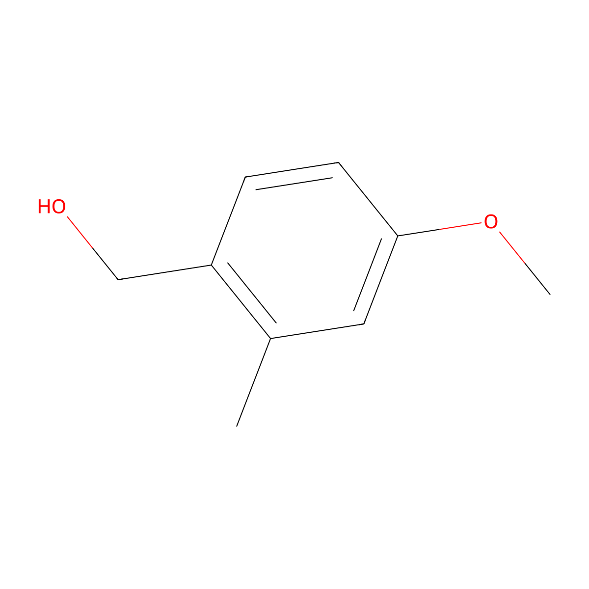 4-Methoxy-2-methylbenzyl alcohol molecular structure, CAS 52289-55-1