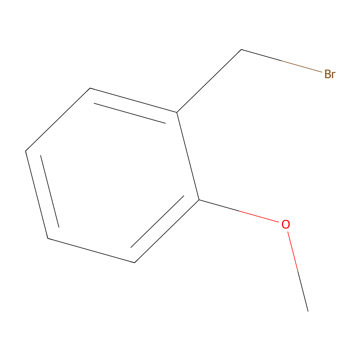 1-(Bromomethyl)-2-methoxybenzene molecular structure, CAS 52289-93-7