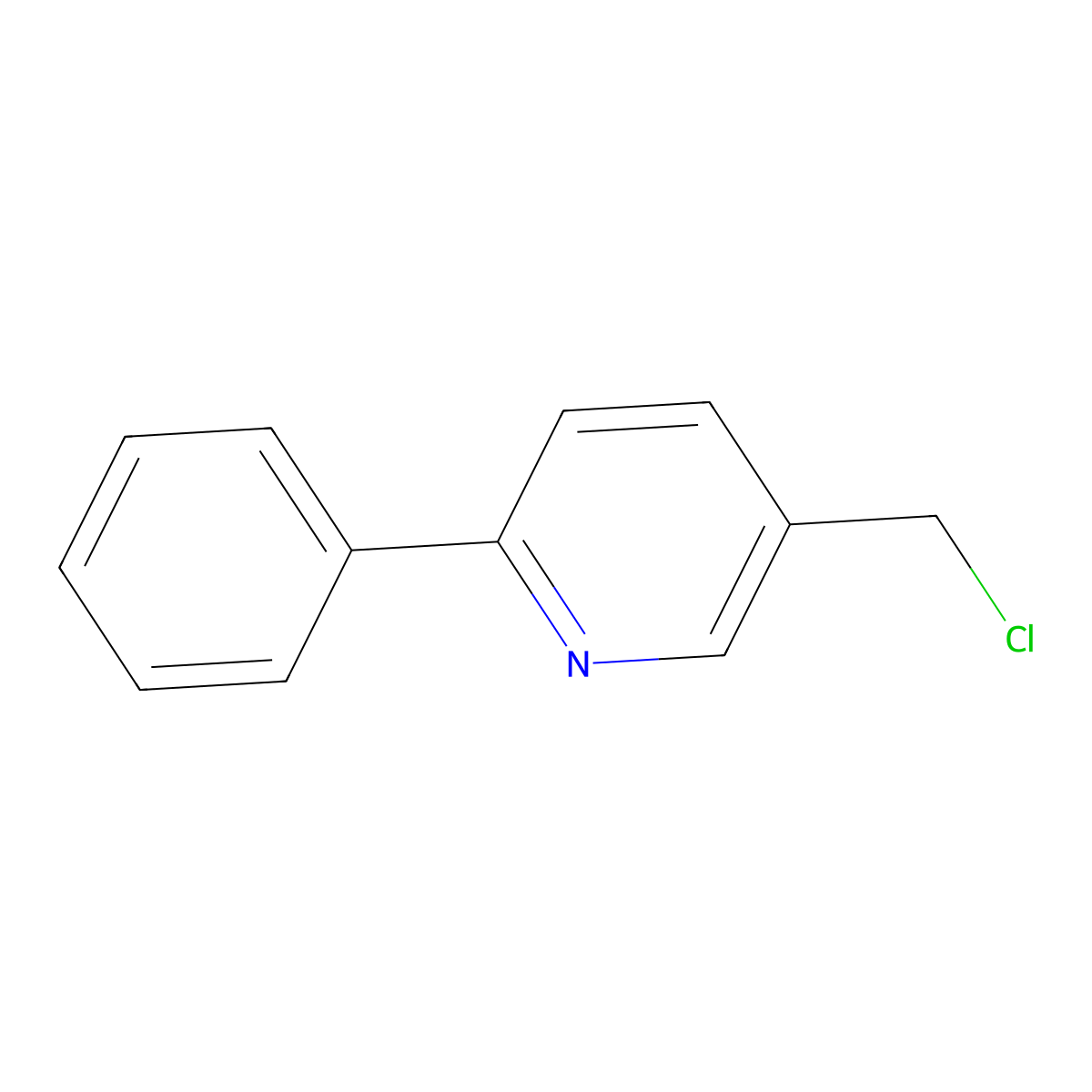 5-(Chloromethyl)-2-phenylpyridine molecular structure, CAS 5229-40-3